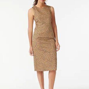 *J Crew Leopard Sheath Dress Size 0